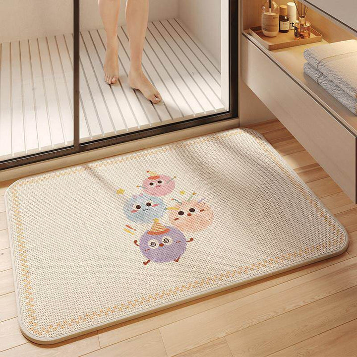 Cute Animal-Themed Non-Slip Bath Mat for Bathroom