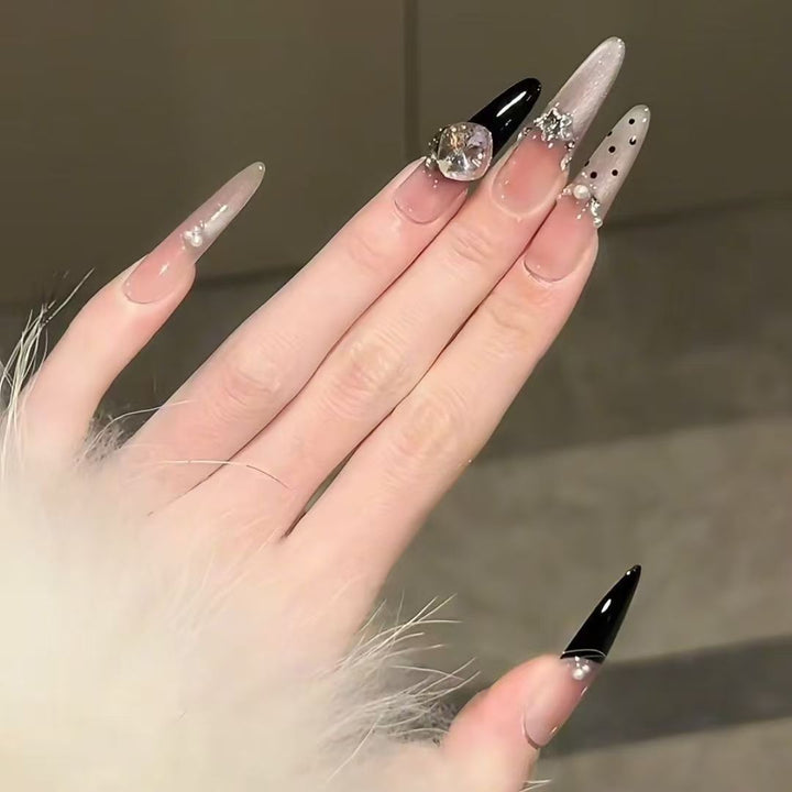 Elegant Floral Design Press-On Nail Extensions Kalsten