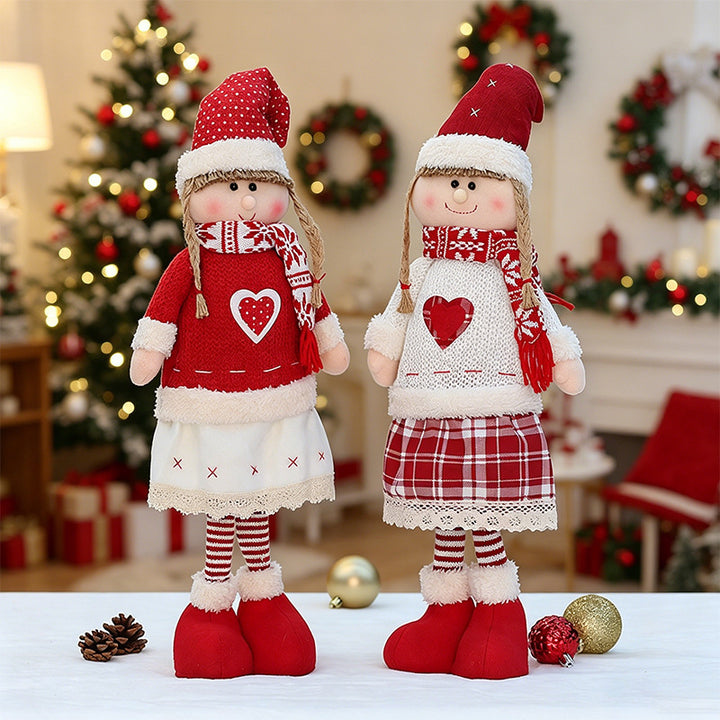 Whimsical Holiday Doll Figurine