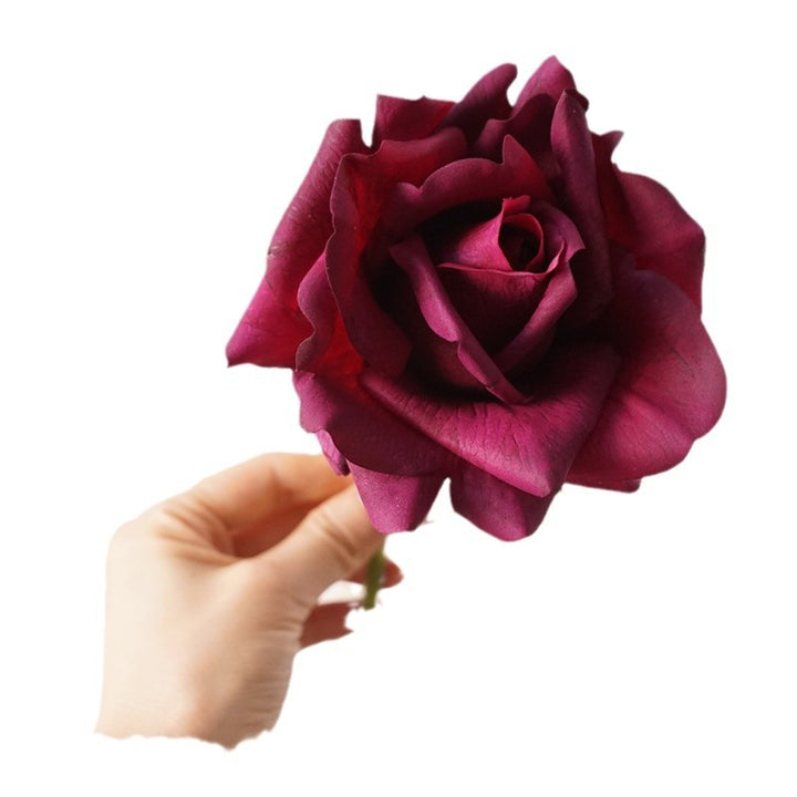 Oversized Realistic Foam Rose Single Stem Decorative Artificial Flower