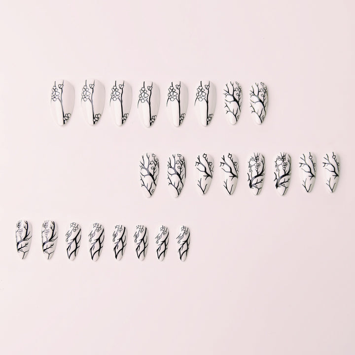 Artistic Branch Pattern Nail Art Kalsten