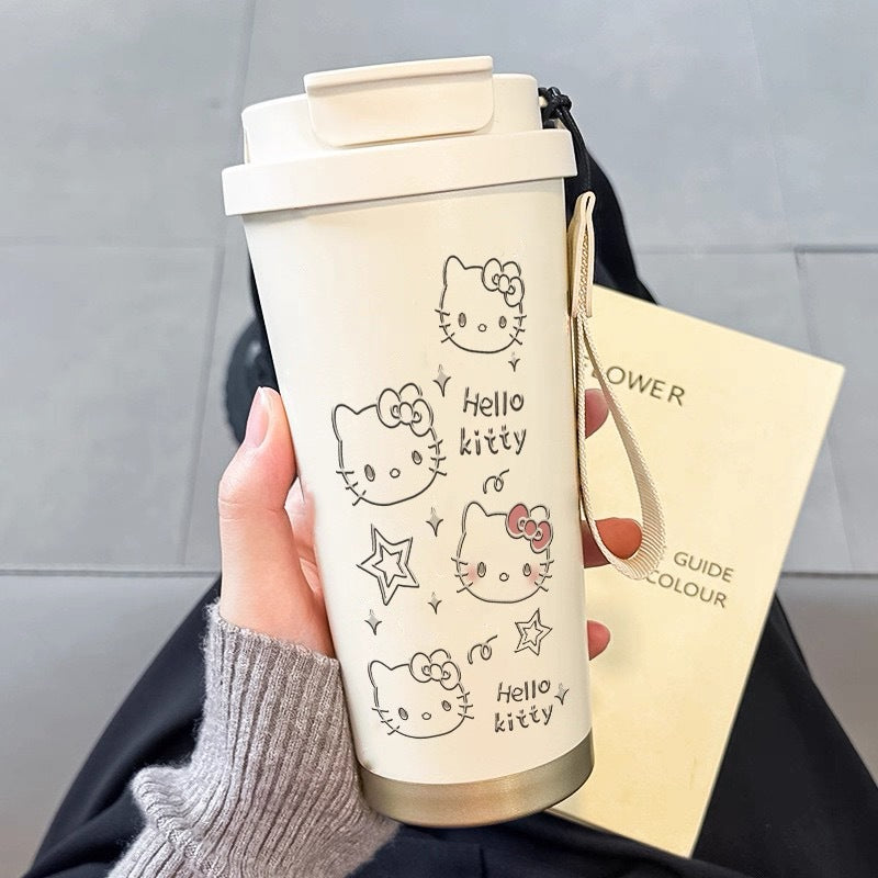 Ladies' insulated cup with funny animal motif and practical carrying handle Kalsten
