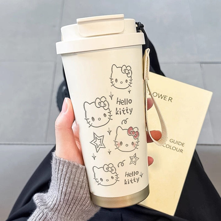 Ladies' insulated cup with funny animal motif and practical carrying handle Kalsten