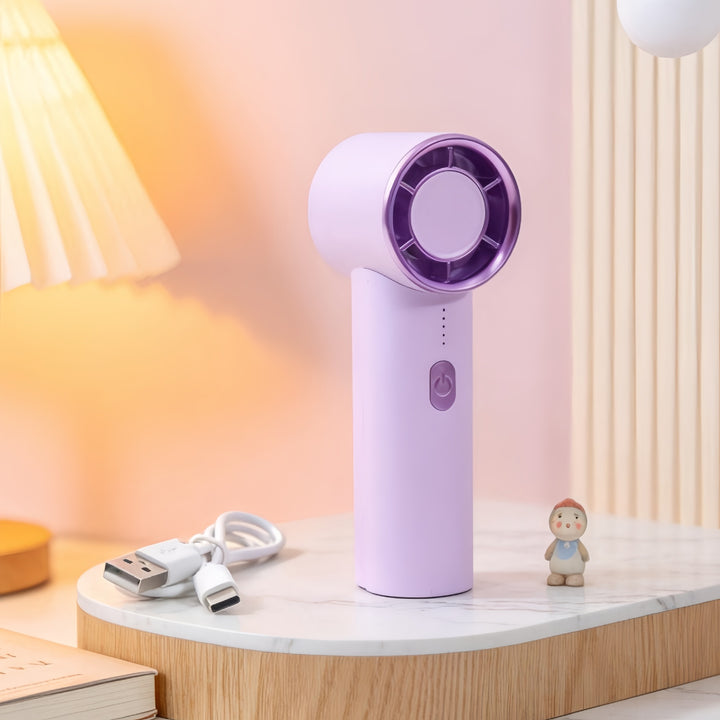 Women's Portable Handheld Fan with USB Charging Function and Flexible Design Kalsten