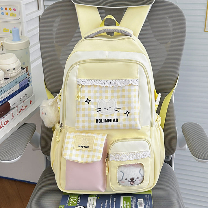 Cute Cartoon Cat-Themed Backpack Kalsten