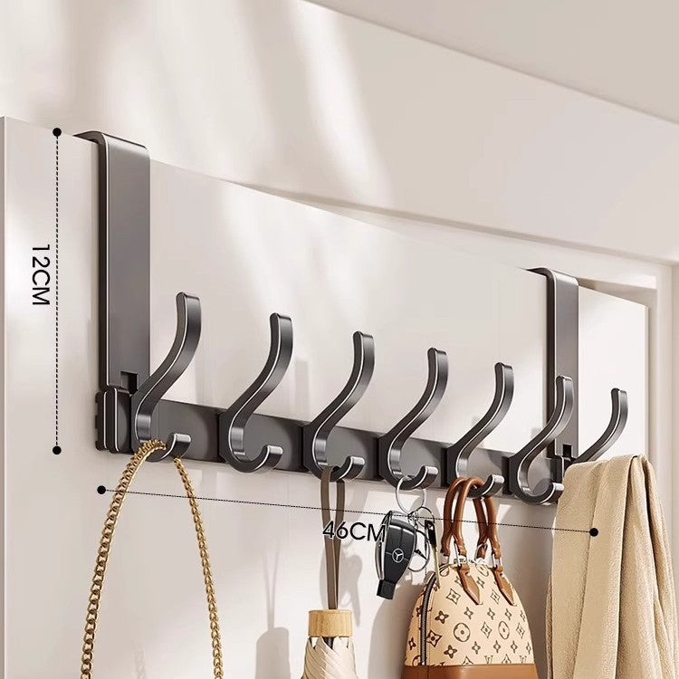 Wall-Mounted Multi-Hook Storage Rack