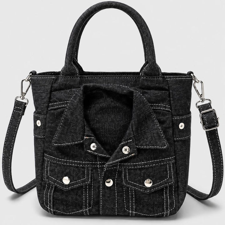 Denim-Style Tote Bag