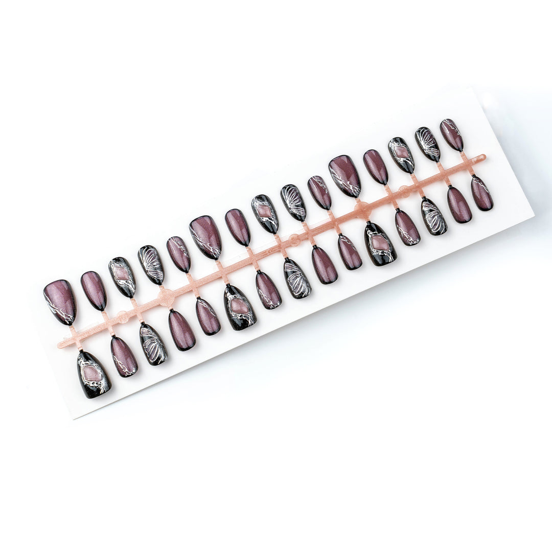 Decorative Stiletto Press-On Nail Set Kalsten