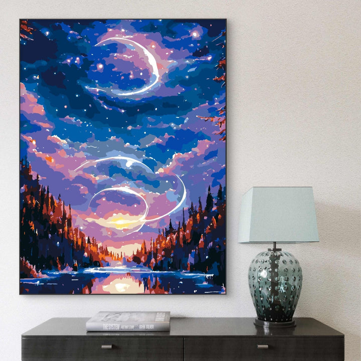Dreamy Celestial Landscape Canvas Art Kalsten