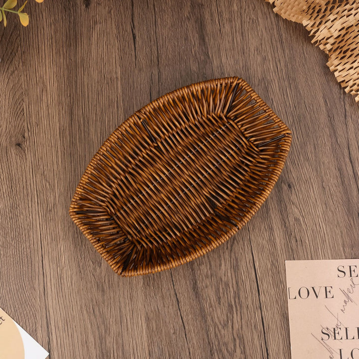 Handcrafted Oval Woven Basket Kalsten