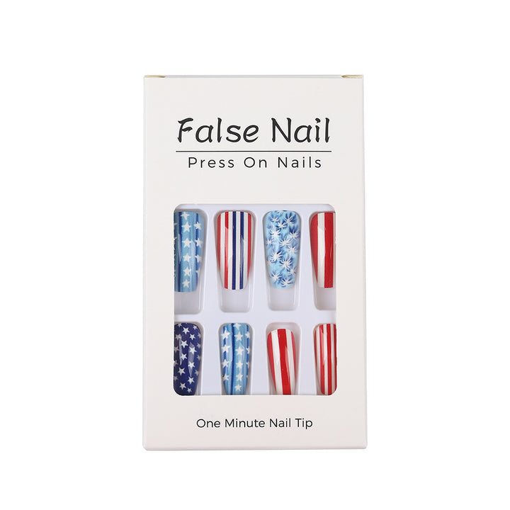 Artificial nails with patriotic designs Kalsten