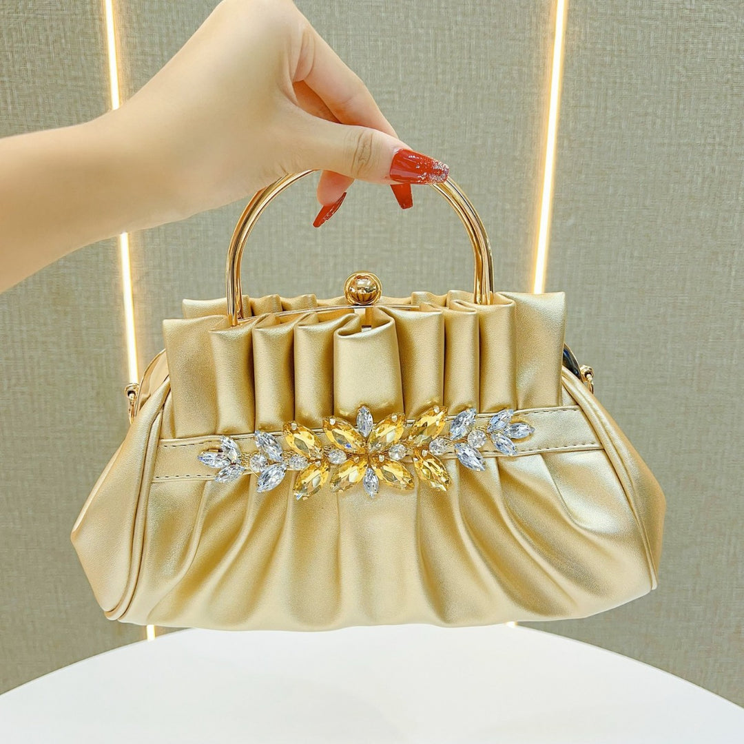 Ruched Evening Handbag