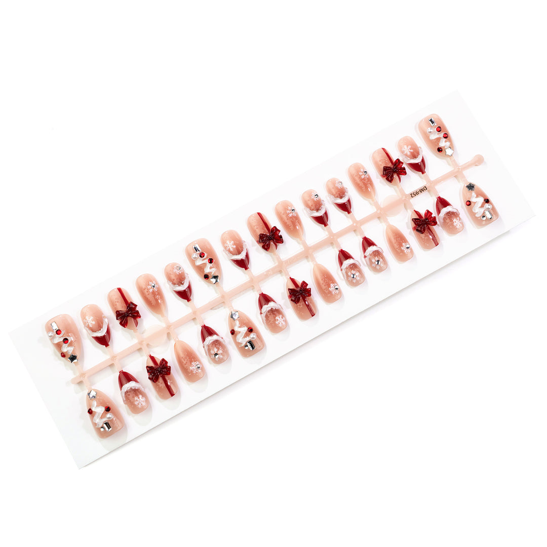Festive Holiday Themed Press-On Nail Art Set Kalsten 1790636614