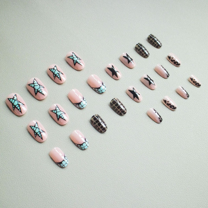 Artistic Star and Geometric Nail Art Kit