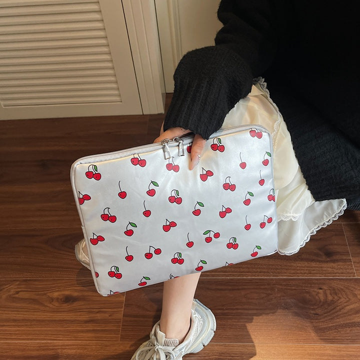 Playful Cherry Print Laptop Sleeve Kalsten