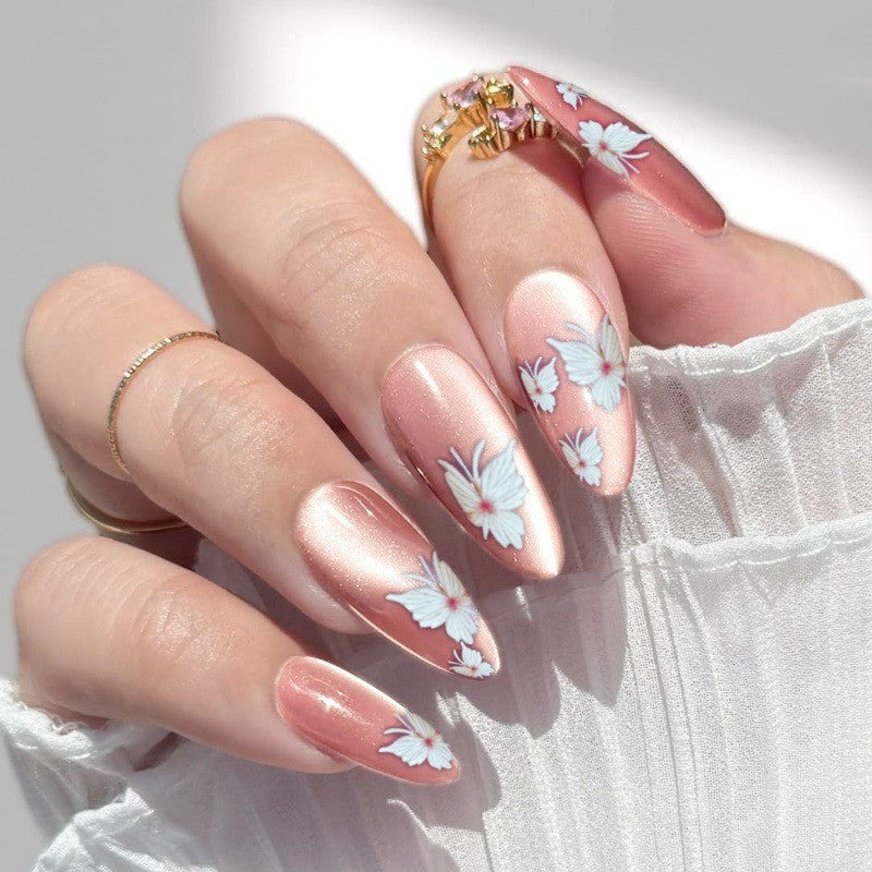 Artistic Floral Press-On Nail Extensions Kalsten