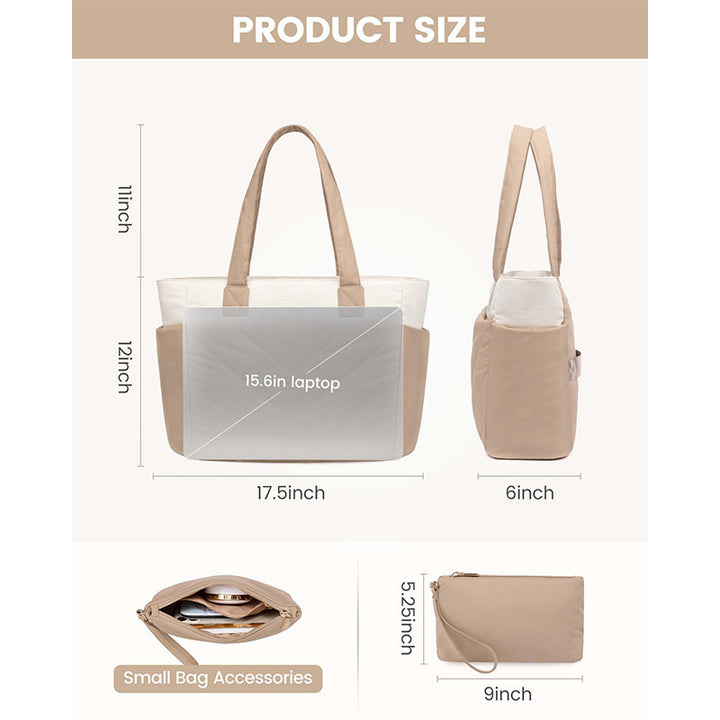 Elegant and Functional Tote Bag with Removable Interior Compartment Kalsten