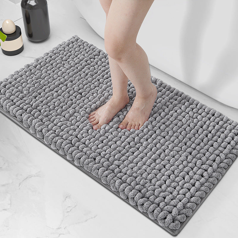 Plush Textured Bath Mat Kalsten
