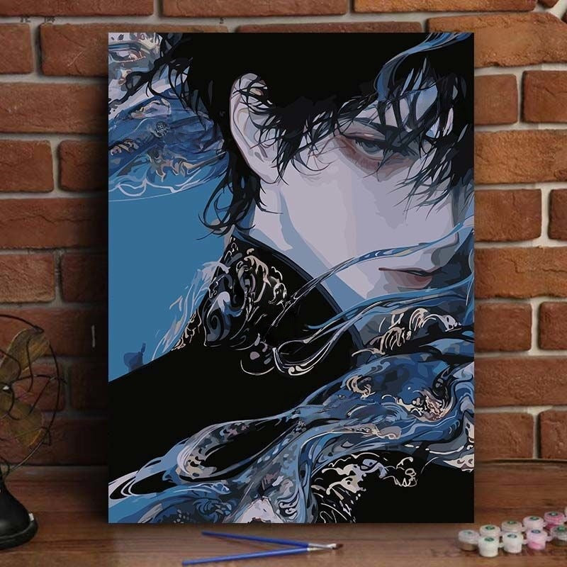 Abstract Art Portrait Canvas Print Kalsten
