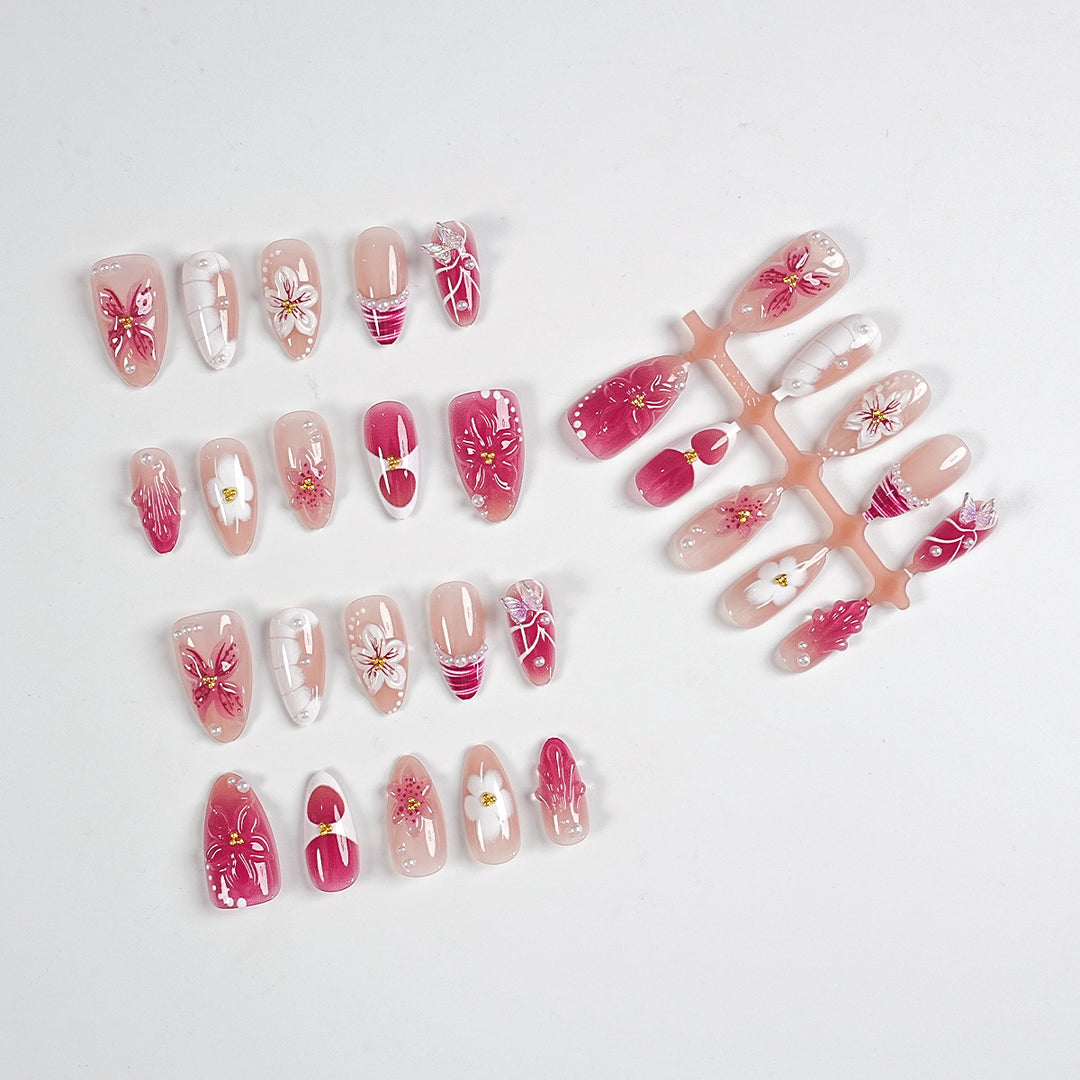Premium Press-On Nail Art Kit with Accessories