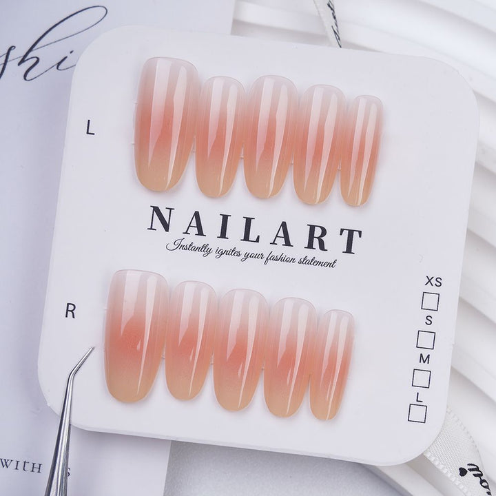 Luxury Ombre Leopard Print Press-On Nail Set Kalsten