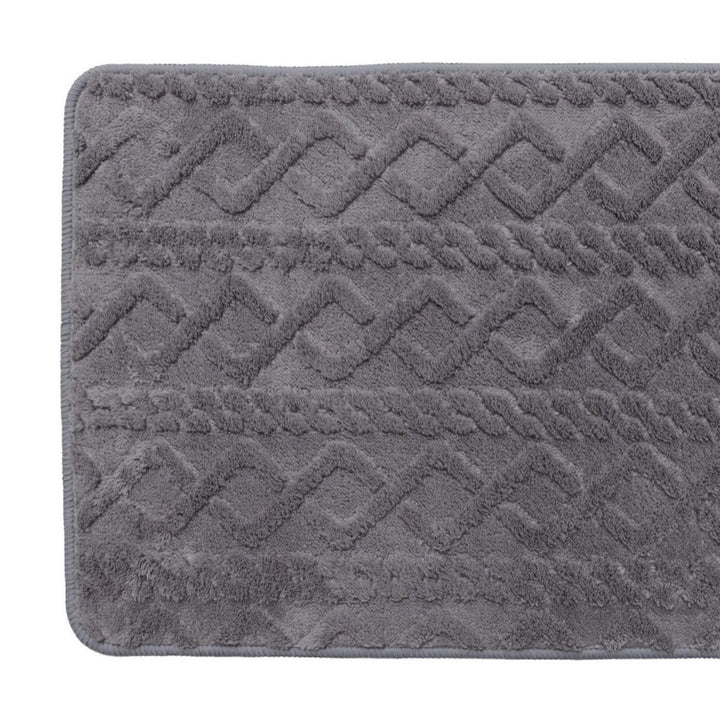 Plush Textured Bathroom Mat Kalsten
