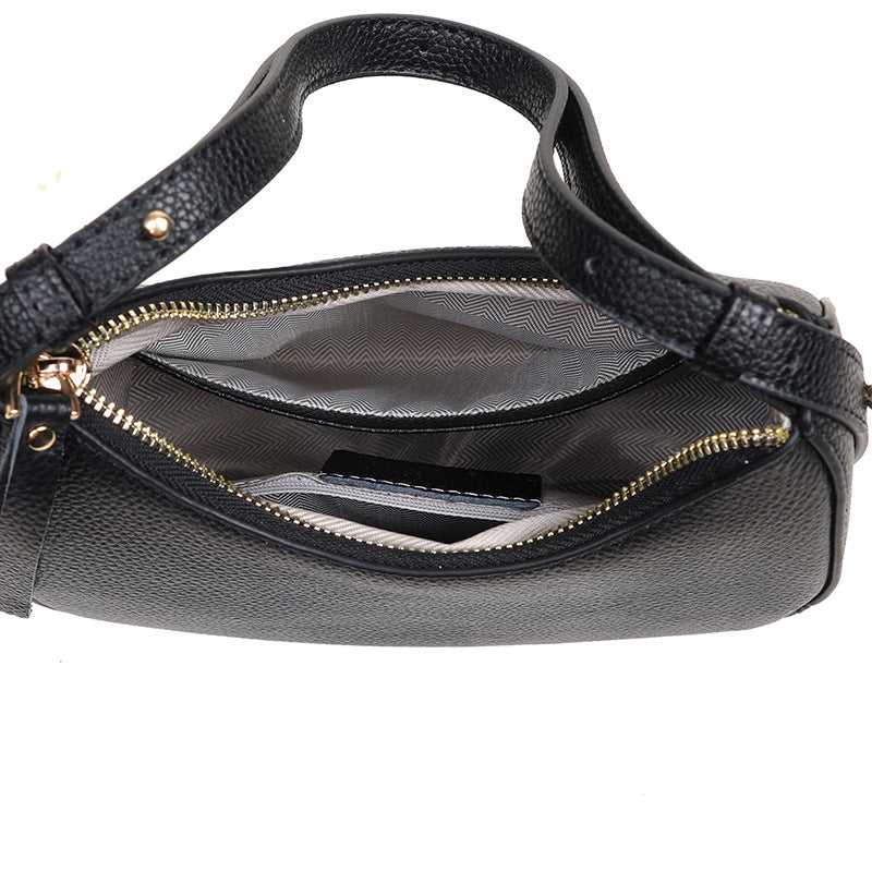 Stylish Pebbled Leather Hobo Bag Kalsten