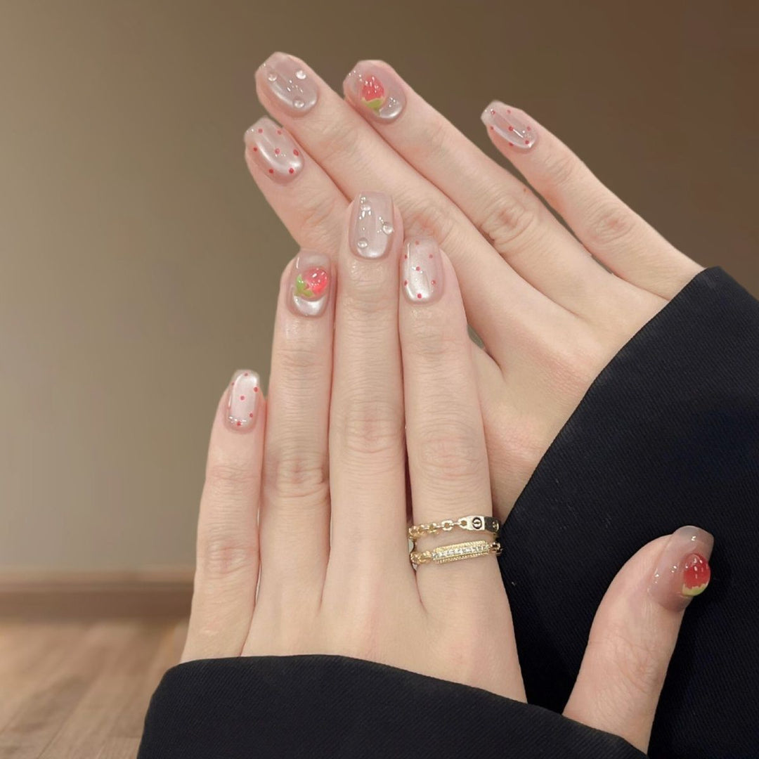 Artistic Floral Nail Enhancements