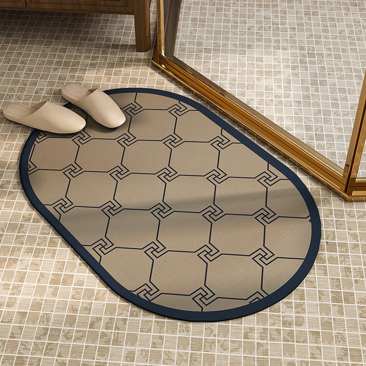 Ornate Floral Shower Mat Kalsten
