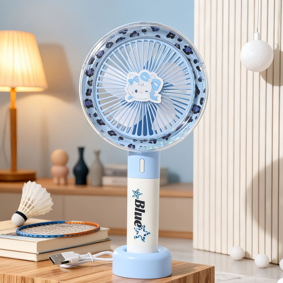Women's portable hand fan with powerful battery technology and ergonomic design Kalsten