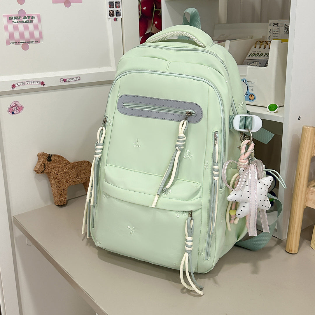 Decorative Floral Embroidered Backpack Kalsten