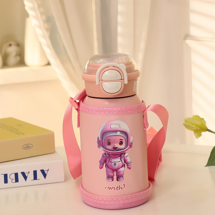 Ladies Insulated Water Bottle with Child-Friendly Design and Adjustable Carrying System Kalsten