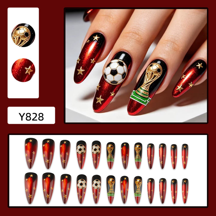 Artifical nails in football World Cup design Kalsten