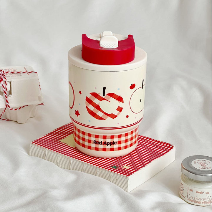 Ladies insulated cup with cheerful apple design Kalsten