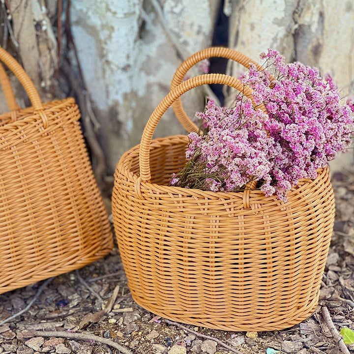 Stylish Handwoven Wicker Picnic Basket Kalsten