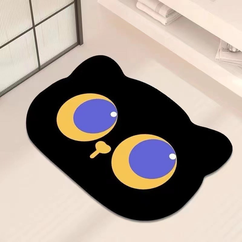 Cat-Themed Decorative Bath Mat