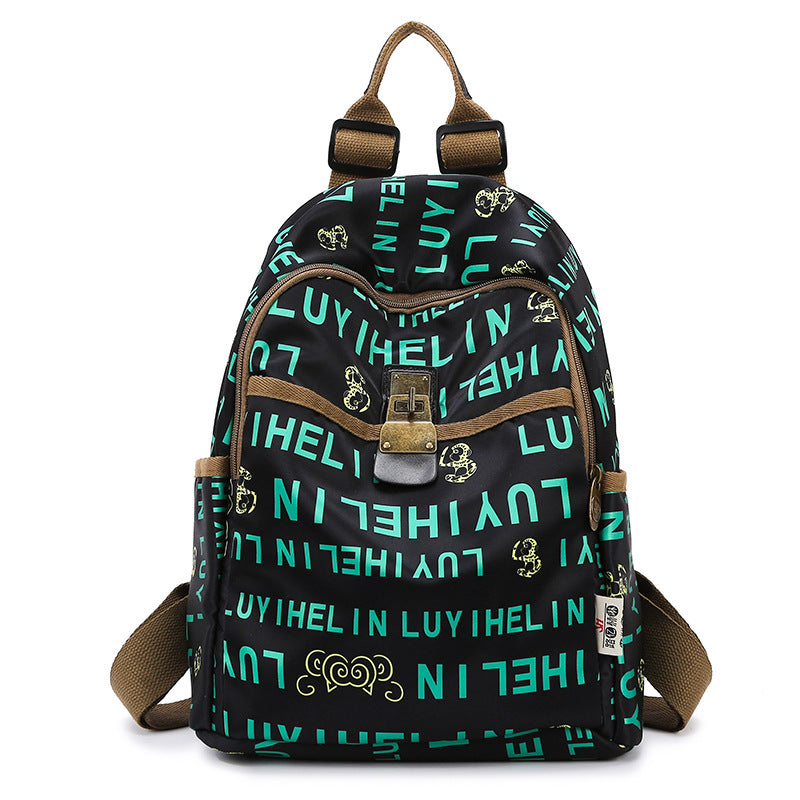 Floral Print Canvas Backpack Kalsten