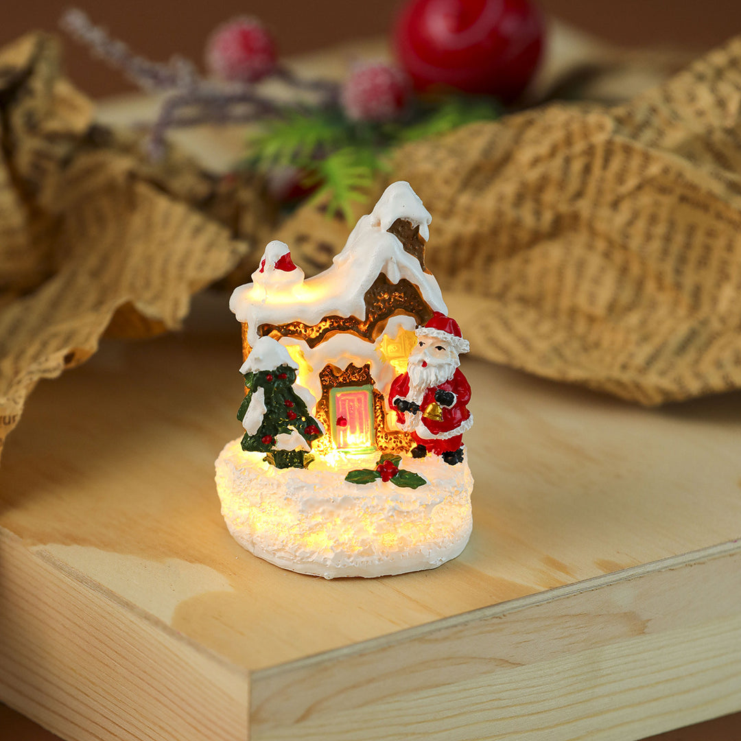 Illuminated Holiday Village Scene Figurine Kalsten