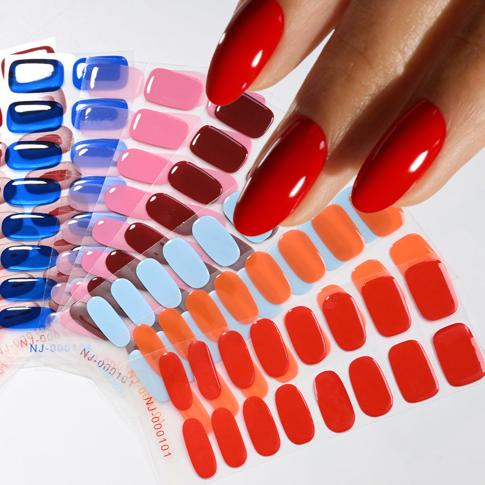 High-Gloss Gel Nail Wraps