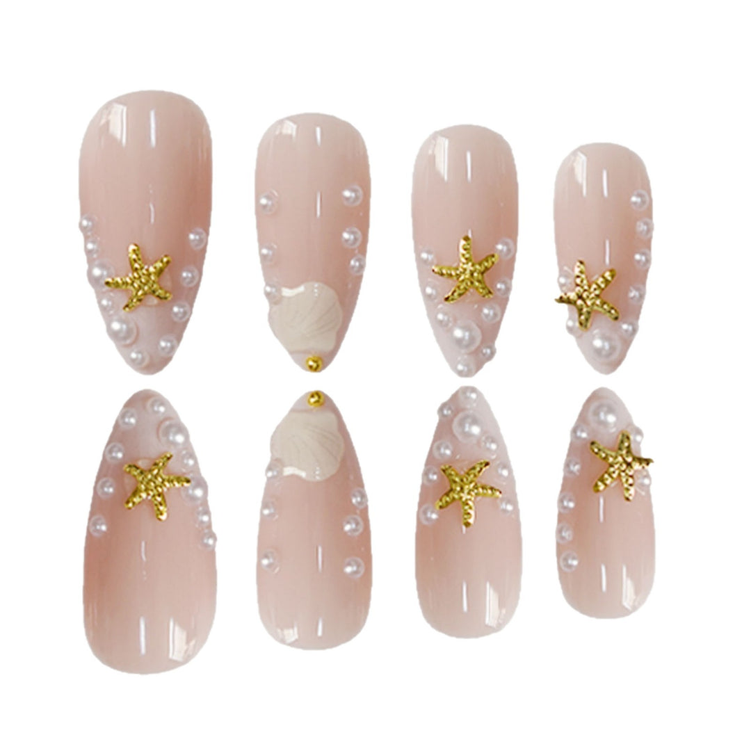 Ocean-Inspired Acrylic Nail Art Extensions Kalsten