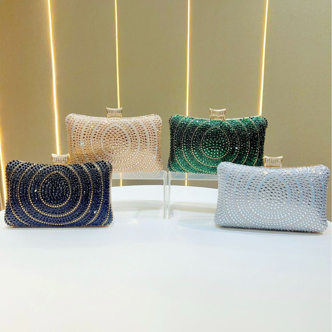 Sparkling Rhinestone Evening Clutch