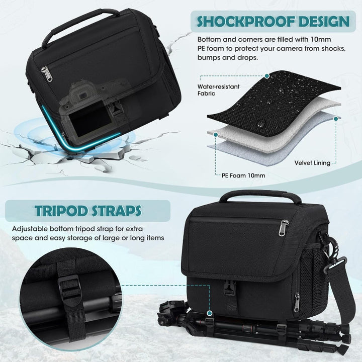 Camera bag with flexible dividers Kalsten