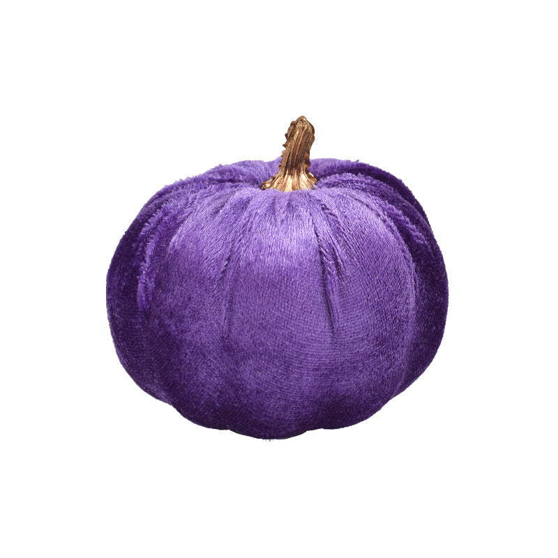Samet-Pumpkin decorative figure with decorative stem