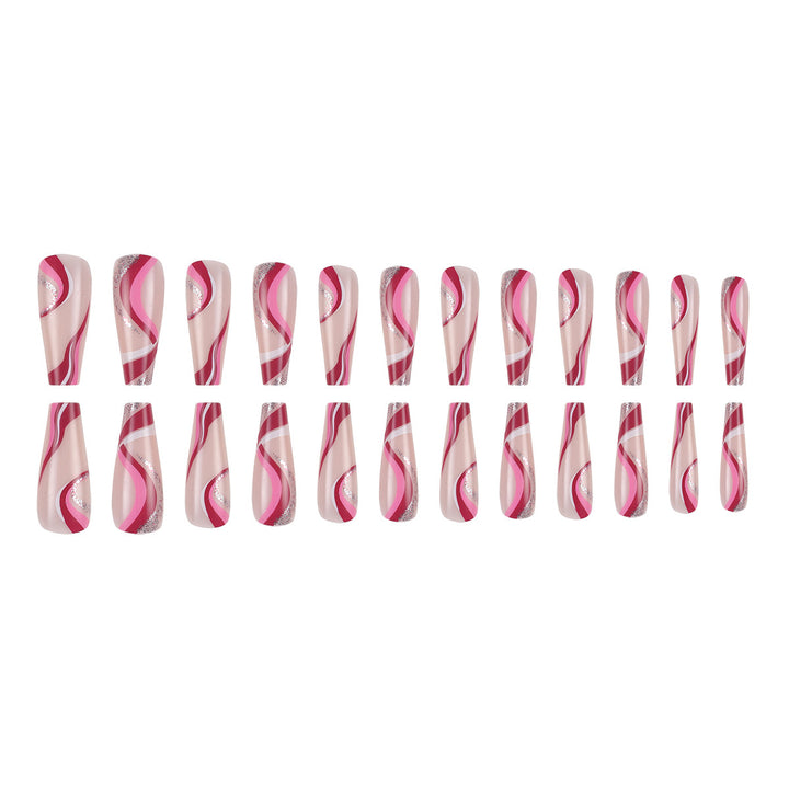 Artistic Long Press-On Nail Art Kalsten