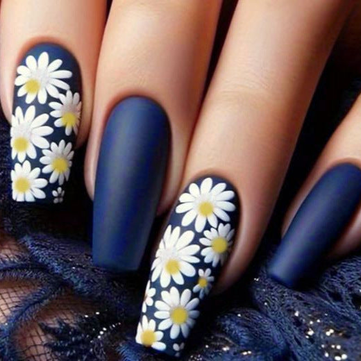 Floral Design Acrylic Nail Art Enhancements Kalsten
