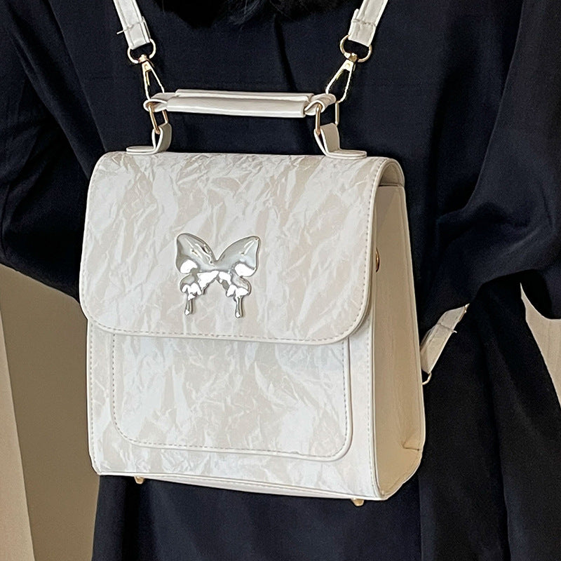Butterfly-Embellished Handbag