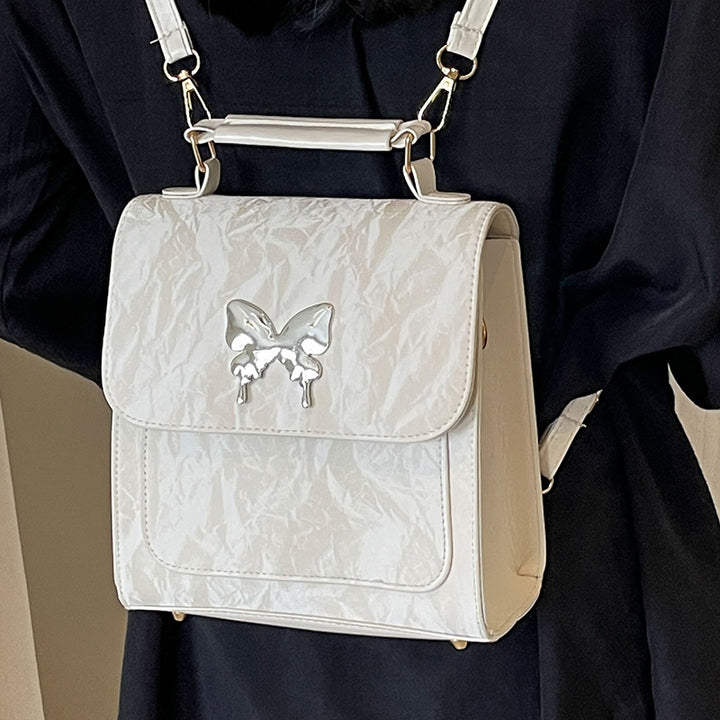 Butterfly-Embellished Handbag