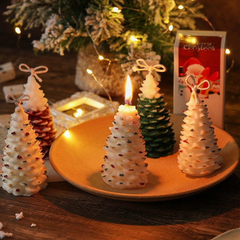 Christmas Tree-Shaped Hanging-Loop Decorative Soy Candle