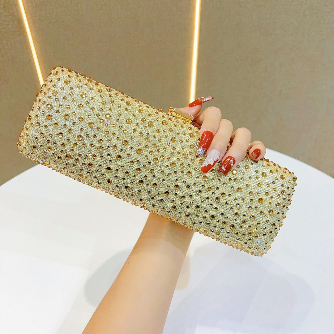 Rhinestone-Embellished Clutch