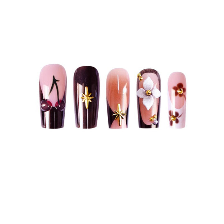 Decorative Long Acrylic Nail Art Kalsten